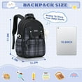 thumbnail image 3 of ZLBDYG 17.3 Inchs Fashion Backpack, Big Student Laptop Backpack Aesthetic Bookbags for College Women Elementary Middle High School Travel Bookbag, Back to School Supplies, 3 of 9