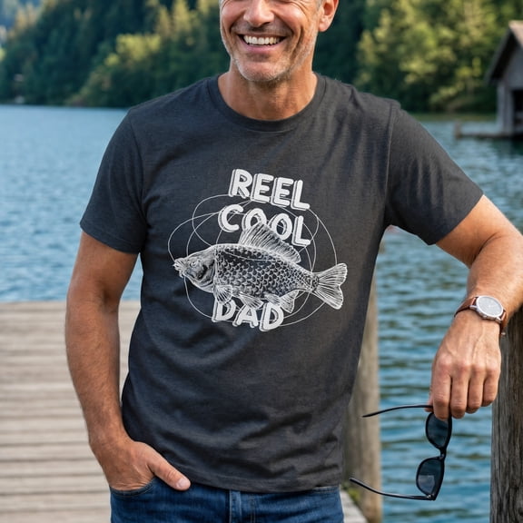 Jollimate Reel Cool Dad Shirt, Fishing Dad Gifts, Fishing Shirts For Men, Funny Fishing Dad Shirt