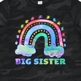thumbnail image 4 of Inktastic Big Sister Watercolor Rainbow with Clouds Girls Toddler T-Shirt, 4 of 5