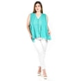 thumbnail image 4 of Blusa sin manga estilo chaleco Roman Fashion / Tallas Extras, 4053 (Menta) verde claro 38, 4 of 5