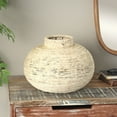 thumbnail image 2 of DecMode 11" Wrapped Beige Seagrass Vase, 2 of 9