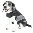 thumbnail image 2 of Chaqueta para perro reflectante de neopreno satinado Helios Octane Softshell con tecnología Blackshark, negro, gris, XL PetLife Central JKHL7BKXL, 2 of 2