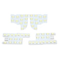thumbnail image 4 of Car Interior Ceiling Light Bulb, Anti Dazzling Plug And Play Front Rear 4PCS Car Dome Map Light Panel  For Auto Modification, 4 of 8