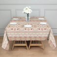 thumbnail image 3 of Colorful Geometric Striped Pattern Square Tablecloth,Waterproof Square Table Cover,Wipeable Spillproof Washable Table Cover for Home Kitchen Party Decor 60"x60"(152x152cm), 3 of 6