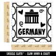 thumbnail image 2 of Germany Brandenburg Gate Passport Travel Self-Inking Rubber Stamp Ink Stamper - Blue Ink - Large 1-1/2 Inch, 2 of 7