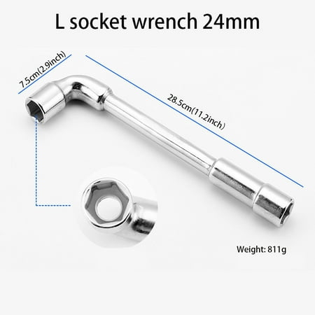 

Socket Wrench L Type L Type Elbow With Hole Auto Repair J Furniture Decoration Maintenance Tools 7 Type Hexagonal Double-headed Socket Wrench
