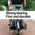 thumbnail image 4 of ebike Bike Basket Front/Rear Folding Bicycle Basket with Removable Liner PU Bag, 4 of 11