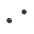 thumbnail image 6 of Green and Red Holiday Tartan Plaid Glass Eyes, 6 of 11