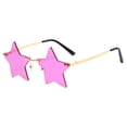 thumbnail image 2 of de sol estrella para hombres, mujeres, personalidad, viajes al aire Rosa morado Hugo Gafas de sol para adultos, 2 of 7