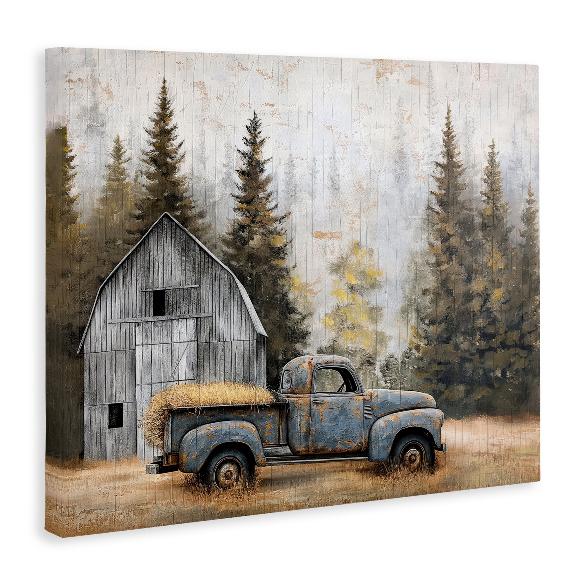 Stupell Industries Autumn Barn & Pine Forest Canvas Wall Art, design by Imagine It Images