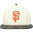 thumbnail image 2 of Men's New Era Cream San Francisco Giants Game Night Leather Visor 59FIFTY Fitted Hat, 2 of 6