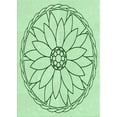thumbnail image 1 of Ahgly Company Machine Washable Indoor Rectangle Transitional Mint Green Area Rugs, 4' x 6', 1 of 7