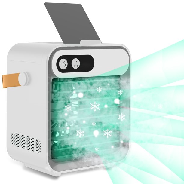 HOUFIY Air Conditioner Fan, Air Cooling Fan with 3 Speed, Portable AC