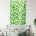 thumbnail image 4 of Irish Tapestry, Gaelic Nature Garden Theme Spring Clovers with Cute Hearts Freshness, Wall Hanging for Bedroom Living Room Dorm Decor, 40W X 60L Inches, Lime Green Pistachio White, by Ambesonne, 4 of 5