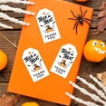 thumbnail image 3 of Koyal Wholesale 100-Pk Trick or Treat Pumpkin Halloween Gift Tags With String, Favor Bag Tags Decor 2 x 3.75 inch, 3 of 5