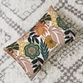 thumbnail image 6 of Boho Floral Pillow Covers 12x20 Inch Set of 2, Flower Spring Throw Pillows Rustic Vintage Decorative Summer Tropical Palm Leaves Pillowcase Linen Bohemian Outdoor Cushion Case for Home Decor, 6 of 6