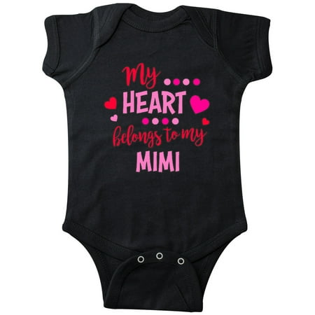 

Inktastic My Heart Belongs to my Mimi Gift Baby Boy or Baby Girl Bodysuit