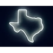 Queen Sense 14"x13.4" Texas Map LED Sign Light Party Wall Decor Night Lights Flex Neon Signs WFL170