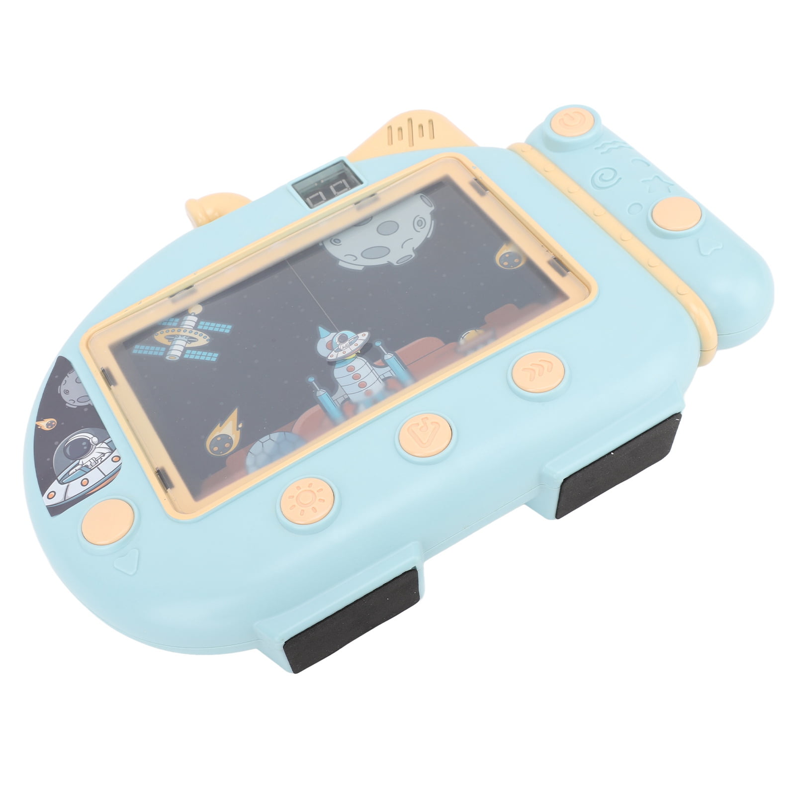 Obstacle Avoidance Game Console Space Themed Creative Video Gamepad Handheld Educational Sensory Toy Blue