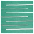 thumbnail image 5 of SAFAVIEH Montauk Oswald Geometric Striped Cotton Area Rug, Dark Green/Ivory, 8' x 10', 5 of 9