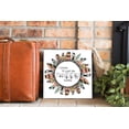 thumbnail image 3 of Be Happy Today Pink Green Feather Wreath 12 x 12 Wood Wall Sign Plaque, 3 of 4