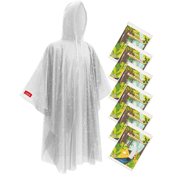 Ponchos de lluvia Hitituto desechables, extralargos e impermeables