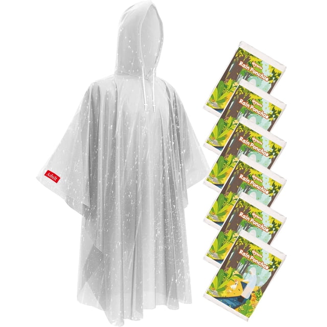 Ponchos de lluvia Hitituto desechables, extralargos e impermeables