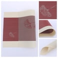 thumbnail image 2 of REGALWOVEN Set of 6 Placemats for Kitchen Dining Table Decor Washable Heat Resistant Table Placemats Wipeable Table Mat Red 18*12in, 2 of 7