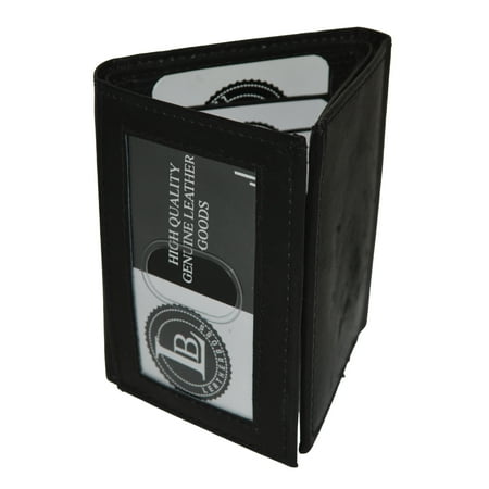Leatherboss - Mens Trifold wallet with outside ID window by Leatherboss - www.bagssaleusa.com