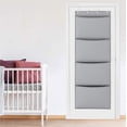 thumbnail image 4 of Office Wall Organizer,Hanging Mail Organizer,Hanging Over Door Organizer With Four Large Mesh Net Pockets For Bedroom Storage And Stuffies,Hanging File Holder Organizer(Gray), 4 of 6