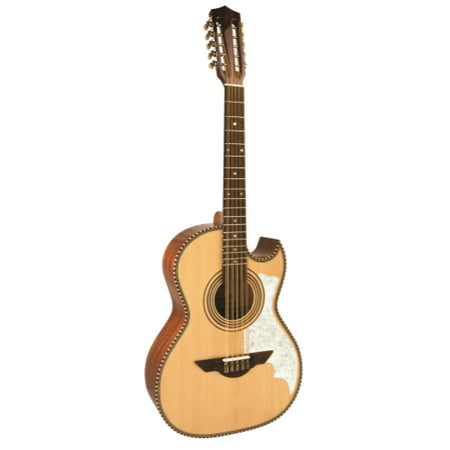 H. Jimenez Bajo Quinto (El Musico)  solid spruce top with gig bag - Full body - One Mica - NO pickup, (Best Solid Body Guitar)