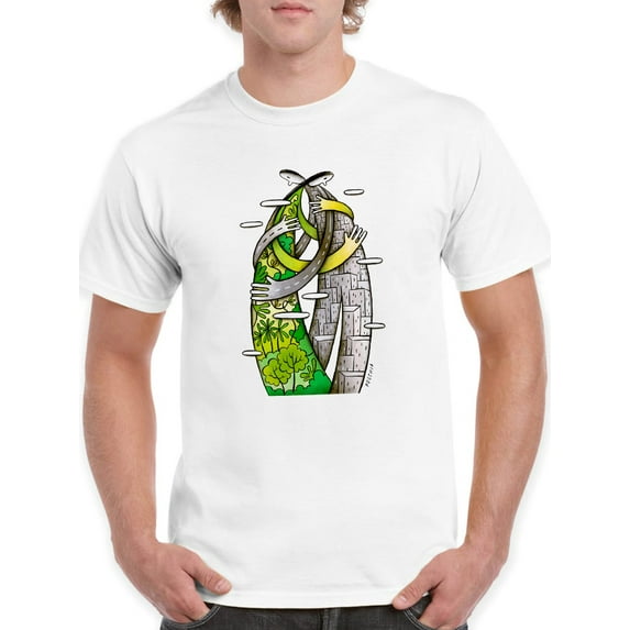 Nature And The City T-shirt Men's -Andrea Pecchia Designs