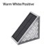thumbnail image 2 of Cateissary Lámpara de paso solar Ahorro de energía Conservación de energía Luces de escaleras Lente óptica segura a prueba de decoloración Diseño Iluminación y accesorios Blanco Cateissary HA072929-02, 2 of 6
