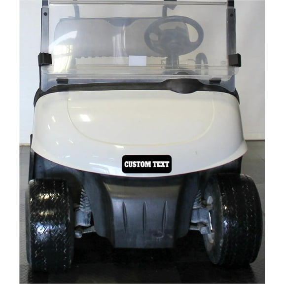 Custom Text E-Z-GO Front Name Plate. Fits 2008-2022 RXV TXT Valor Terrain ELiTE. CUSTOM MADE in The USA!!