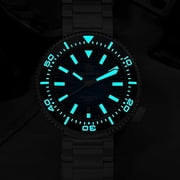 ADDIESDIVE Automatic Diver Watches for Men 1000 M Waterproof Helium Escape Valve NH35A Synthetic Sapphire Scuba Automatic Watche, Blue