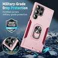 thumbnail image 5 of for Samsung Galaxy S23 Ultra Case for 23 Ultra,6.8 inch,with Kickstand,Dual Layer Military Grade Protection Hard Back Case,S23 Ultra Case Pink, 5 of 12