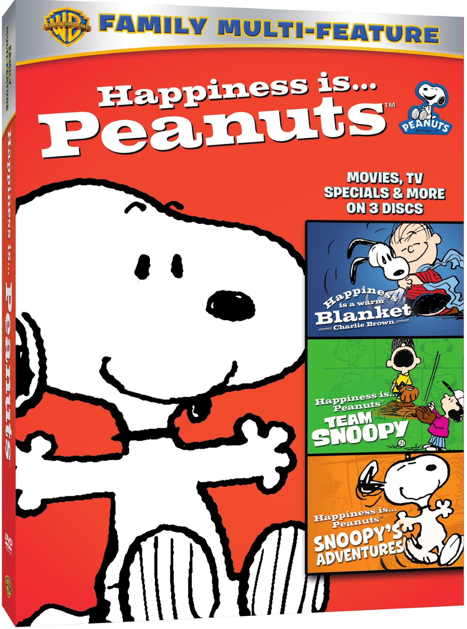 Happiness Is Peanuts: 3 Pack Of Fun (DVD) - Walmart.com