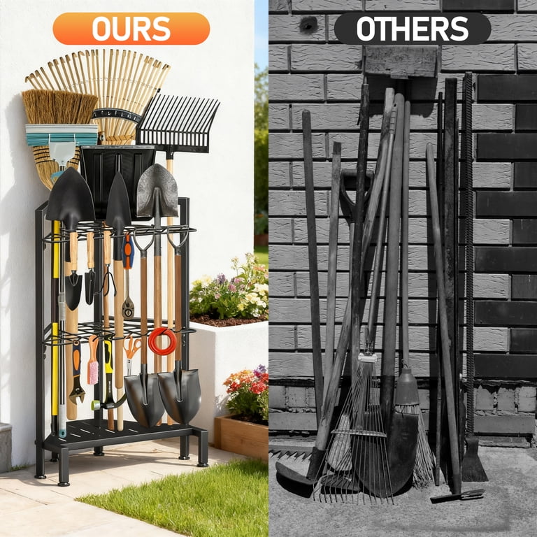 UNTIMATY Metal Garden Tool Organizer Rack for 34+ Tools photo 6