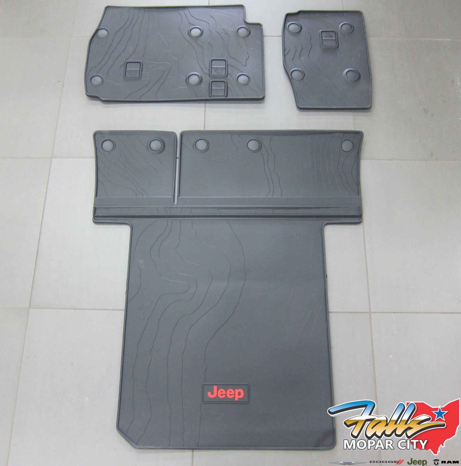 20182019 Jeep Wrangler JL Rear Cargo Area Tray Seat Back Liner Cover Mopar OEM