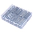 thumbnail image 1 of 10 rollos/caja de pegatinas de transferencia de manicura, lámina de colores mezclados, envolturas de uñas con brillo de cielo estrellado TZ10, 1 of 9