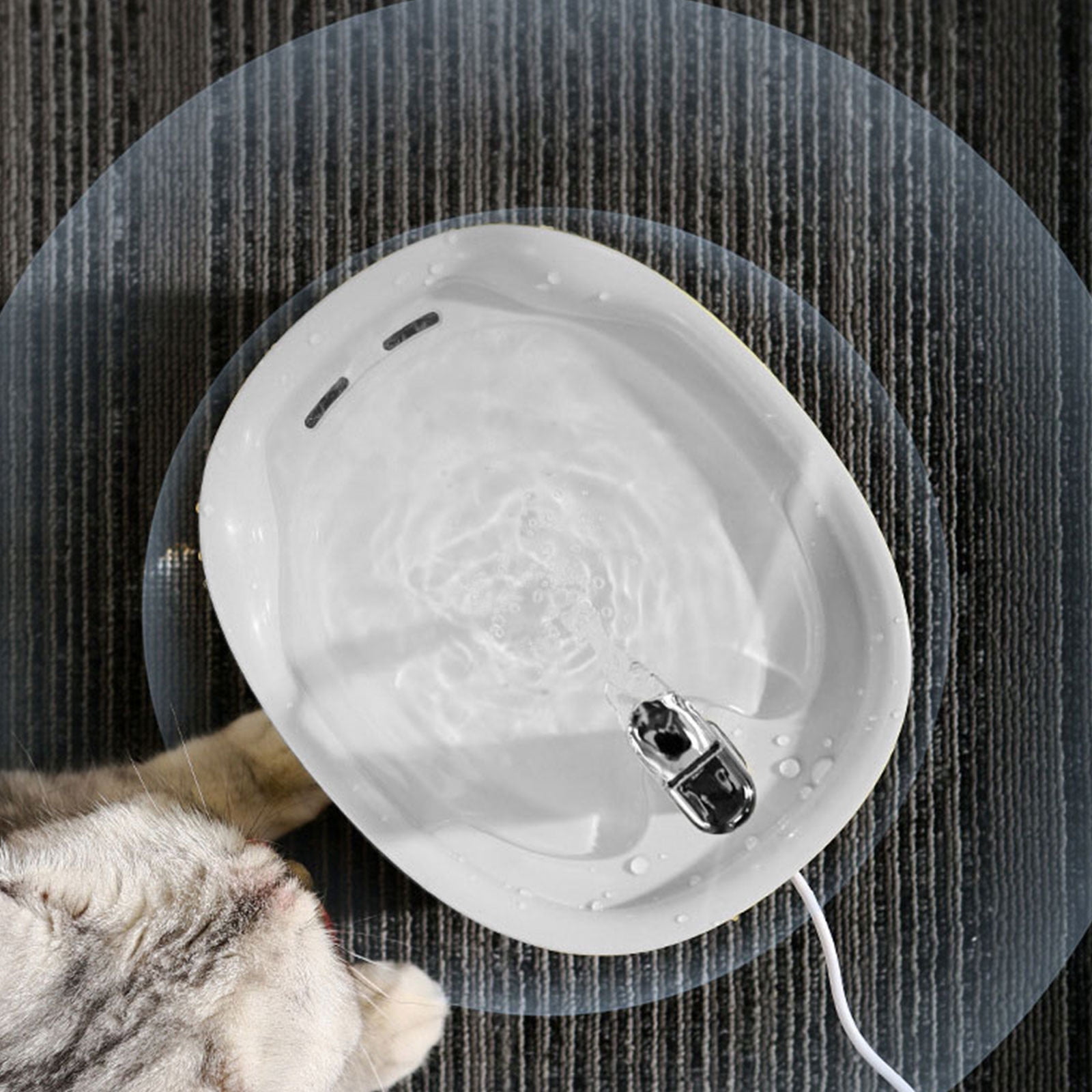 Automatic Feeders Silent Pet Water Dispenser for Cats and Dogs - Enhanced Visibility and Hassle- Hydration Solution