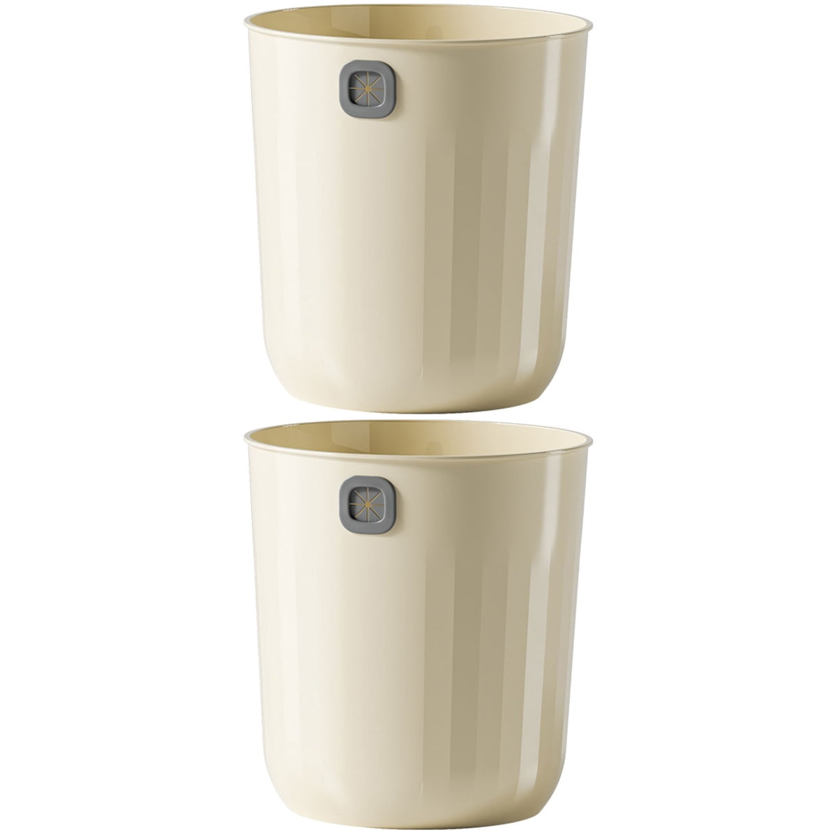 Masteelf 2pcs Trash Can No Lid Garbage Can Waste Basket Garbage Container for Bathroom