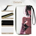 thumbnail image 5 of Womens Wallet Bifold Ladies Cluth Bag Wristlet Wrist Strap Long Purse Jewry Girl Design, 5 of 6
