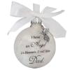 thumbnail image 1 of Colgante de ala de ángel conmemorativa de Navidad en el cielo mamá papá bola decoración (papá) Ehuebsd libre de BPA, 1 of 6