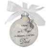 Colgante de ala de ángel conmemorativa de Navidad en el cielo mamá papá bola decoración (papá) Ehuebsd libre de BPA