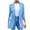 Blue, variant on Lovskoo 2024 Blazers for Women Business Casual Ladies Solid Turn Down Collar Jacket Long Sleeve Coat Outerwear Blue