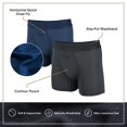 thumbnail image 2 of Pack de 3 bóxers Trunk Underwear Tommy John Second Skin para hombre, color gris, 2 of 6