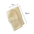 thumbnail image 5 of dianhelloya Winter Half-Finger Gloves Thickened Soft Comfortable Warm Knitted Arm Mittens Winter Fashionable Gloves Women White, 5 of 7
