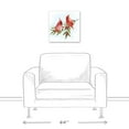 thumbnail image 3 of Creative Products Two Cardinals On Leaves 3 16 x 16 Canvas Wall Art, 3 of 5