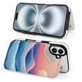 thumbnail image 4 of Compatible with iPhone 11 12 13 mini 14 15 16 Pro Max Plus Wallet Case with Card Holder, PU Leather Kickstand Card Slots Case ( Sunset Ocean, iPhone 14 Plus), 4 of 7